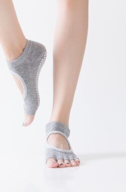 Yoga sokken Grijs – Vrouwen – One Size – Dames – Grip sokken – Yoga Socks – 1 paar