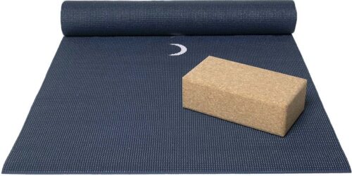 Basispakket yogamat en blok - moon indigo