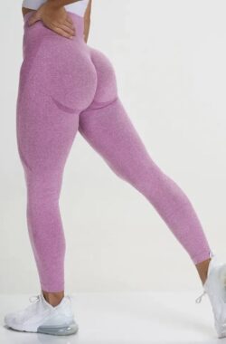 Gymlegging BUTTLIFT – Maat M – Lichtroze – Roze – Pushup Legging – Fitness Legging – Sportlegging – Sportkleding – Yoga legging