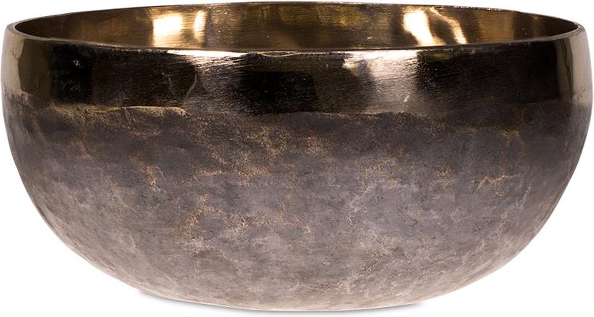 Klankschaal Ishana zwart/goud - 15 cm - 625 à 725 gr