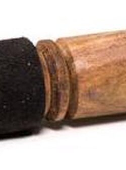 Klankschaal aanstrijkhout met suède zwart – 19 cm – 90 g – korting – M