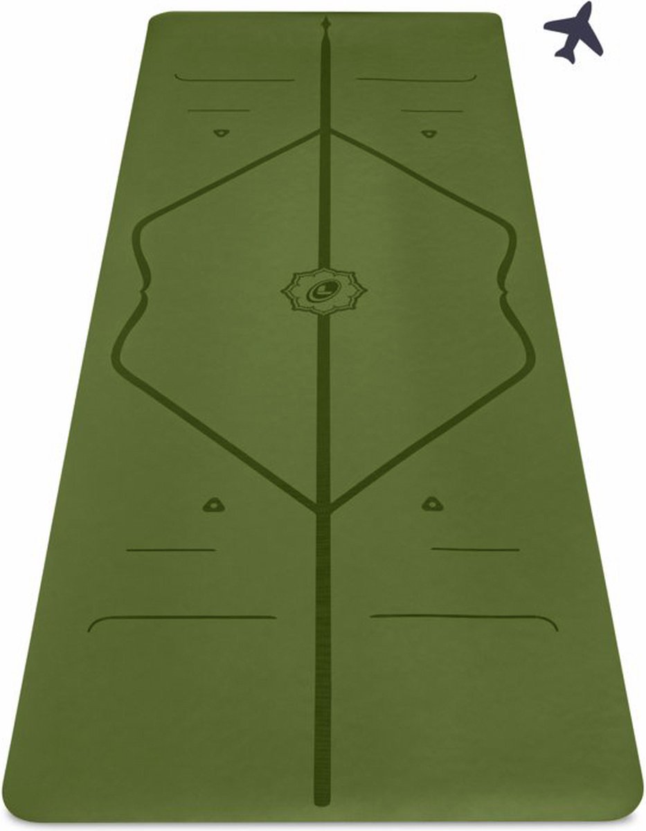 Liforme Travel mat - Olive Green (Incl. tas) - Reis mat