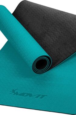 MOVIT® Yogamat 190 x 100 x 0,6 cm – Yoga Mat – Met Draagriem – Donker Groen