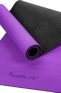 MOVIT® Yogamat 190 x 100 x 0,6 cm – Yoga Mat – Met Draagriem – Paars