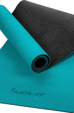 MOVIT® Yogamat 190 x 60 x 0,6 cm – Yoga Mat – Met Draagriem – Petrol