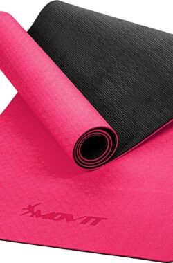 MOVIT® Yogamat 190 x 60 x 0,6 cm – Yoga Mat – Met Draagriem – Roze