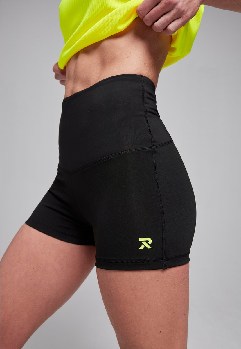 Redmax Sublime Collectie Dames Shaping Short - Sportkleding - Duurzaam - Dry-Cool - Geschikt voor Yoga en Fitness - Zwart - L