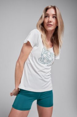 Redmax Sublime Collectie Dames Sportshirt – Sportkleding – Duurzaam – Dry-Cool – Geschikt voor Yoga en Fitness – Wit – L