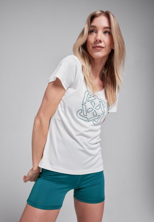 Redmax Sublime Collectie Dames Sportshirt - Sportkleding - Duurzaam - Dry-Cool - Geschikt voor Yoga en Fitness - Wit - L