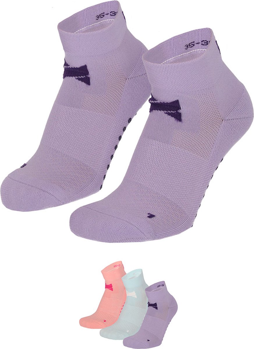 Xtreme - Yoga sokken - Unisex - Multi pastel - 42/45 - 3-Paar - Yoga sokken antislip