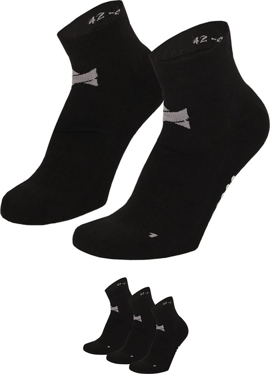 Xtreme - Yoga sokken - Unisex - Zwart - 35/38 - 3-Paar - Yoga sokken antislip