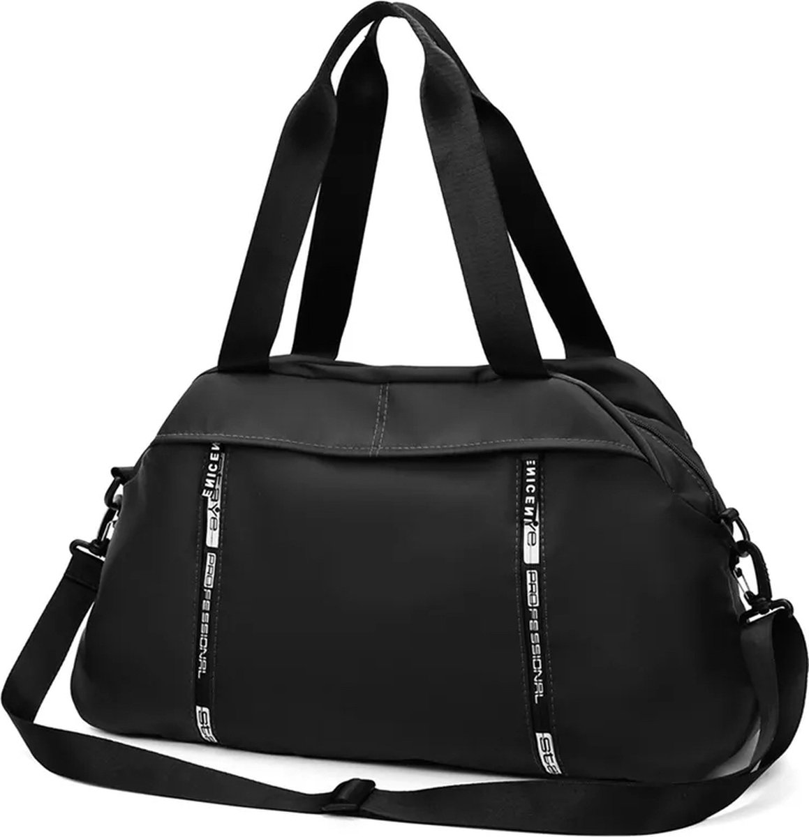 Yogatas | sporttas | unisex | duffel bag | 52x28x16 cm | Zwart
