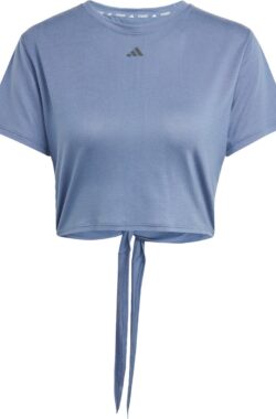 adidas Performance Yoga Studio Wrapped T-shirt – Dames – Blauw- 2XL