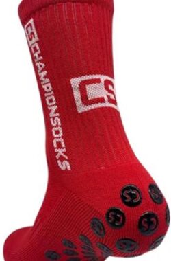 ChampionSocks – Gripsokken Voetbal Rood – Grip Sokken – One Size