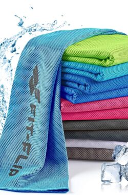Cooling Towel, microvezel sporthanddoek, voor fitness, sport, reis, yoga, blauw