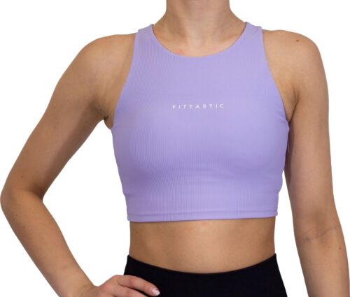 Fittastic Sportswear No Sleeve Backless Top Purple - Paars - XS
