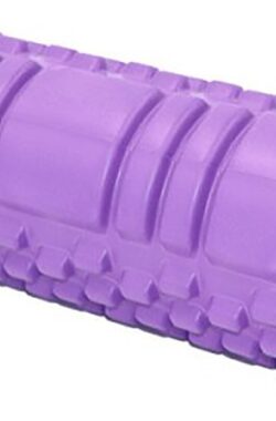 Grid Foam Roller – 30×10 Centimeter – Massage Roller – Triggerpoint Massage – Foamrollers – Yoga – Pilates – Fitness – Paars