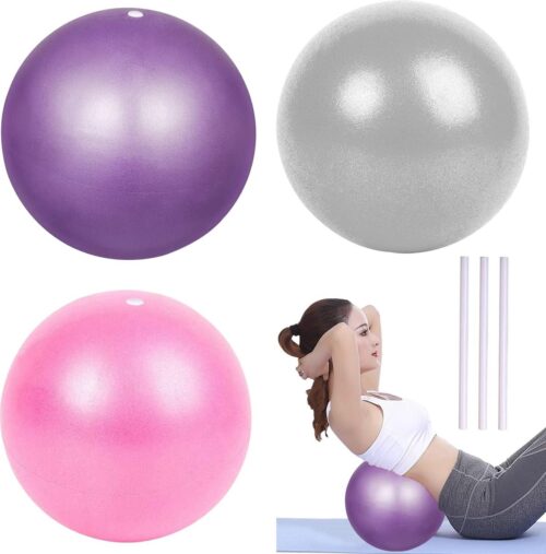 Gymnastiekbal, kleine pilatesbal, oefening barre bal voor yoga, stabiliteit, training, gym, anti-burst en slipbestendige ballen