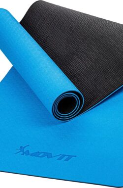 MOVIT® Yogamat 190 x 100 x 0,6 cm – Yoga Mat – Met Draagriem – Licht Blauw