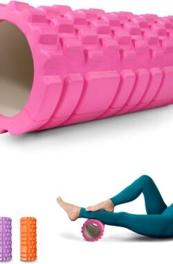 Mobiclinic® FitRoller – Foam Roller – Schuimroller en EVA-schuim – 14×33 cm – Pilates – Yoga – Rekoefeningen – Draagbaar – Multifunctioneel gebruik – Voor het hele lichaam – 3 Intensiteitsniveaus – Diverse Kleuren