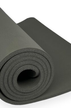 Padisport – Yoga Mat Extra Dik – Grijs – Yoga Mat Anti Slip – Yoga Matje – Yoga Mat Dik – Sport Mat – Sport Matje Fitness