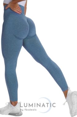 Perform Legging – Fitness Legging – Sportlegging Dames – Yoga Legging – High Waist Legging – Yoga Kleding Dames – Yoga Broek Dames – Sportkleding Dames – Sportbroek Dames – Legging & Shapewear Dames | Luminatic® | Blauw | S