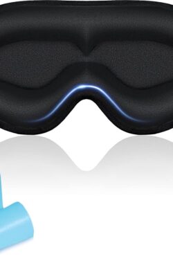 Slaapmasker Oogmasker Slaap voor Heren – 3D Slaapbril Vrouwen Nachtmasker Comfortabel oogbedekking Verstelbaar en Licht Blokkerend voor Mediteren/Reizen