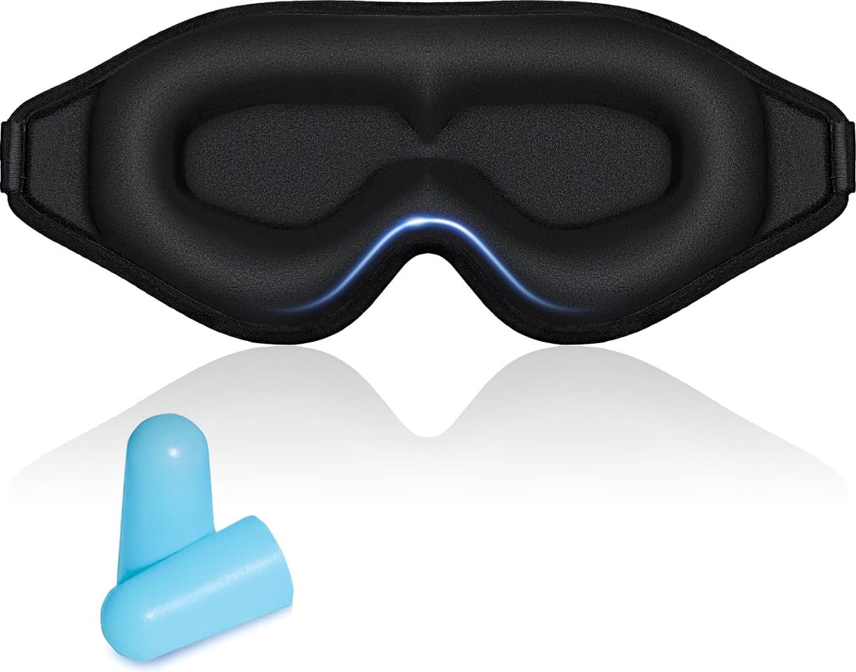 Slaapmasker Oogmasker Slaap voor Heren - 3D Slaapbril Vrouwen Nachtmasker Comfortabel oogbedekking Verstelbaar en Licht Blokkerend voor Mediteren/Reizen