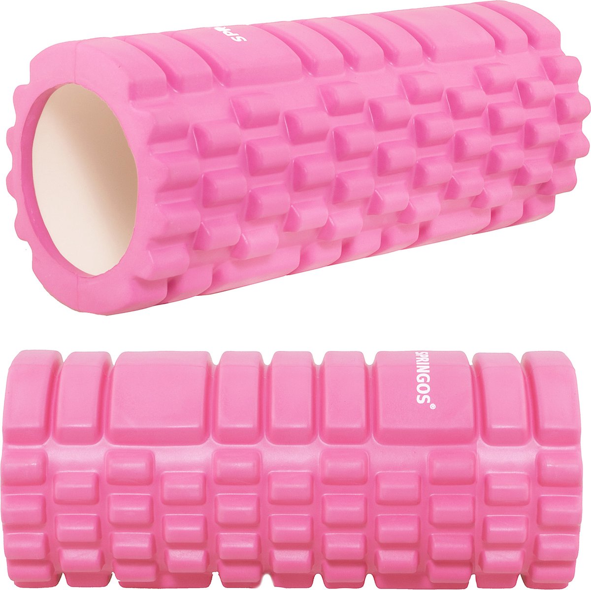 Springos Foam Roller | Medium Hardheid | 33 cm | Roze