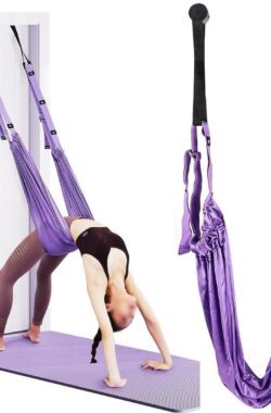 Yoga Hangmat, zeer elastische yogahanddoek om op te hangen, verstelbare yoga-schommel, aerial yoga touw voor revalidatie, pilates, ballet, cheerleading, spagat gymnastiek
