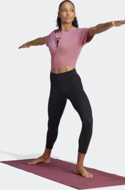 adidas Performance Yoga Studio T-shirt – Dames – Roze- S