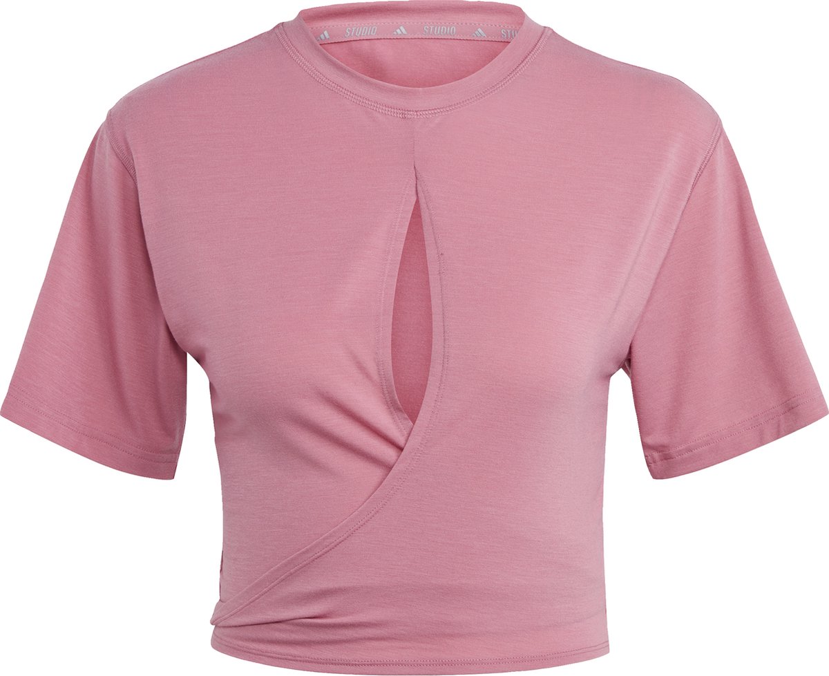 adidas Performance Yoga Studio T-shirt - Dames - Roze- XS