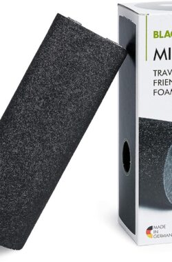BLACKROLL® MINI foamroller voor gerichte zelfmassage van spieren – zwart, 15 cm x 5 cm