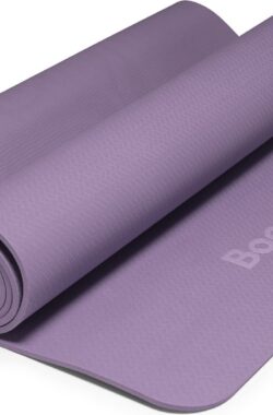 Bamboa Yogamat Roze | 6mm | Anti-Slip | Optimale Grip | Sterke Yoga mat | Makkelijk schoon te houden | Lila