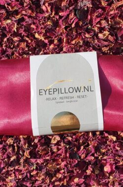 Eyepillow pretty pink bergkristal & lavendel