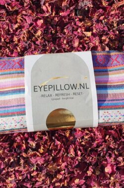 Eyepillow summer stripes rozenkwarts & roos