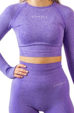 Fittastic Sportswear Long Sleeve Top Precious Purple – Paars – M