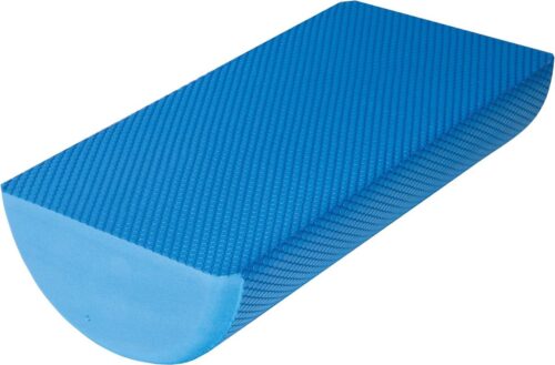 Foam Roller voor rug been en lichaam - roller voor diepe weefselspiermassage - blauw halfrond 30 cm x 15 cm