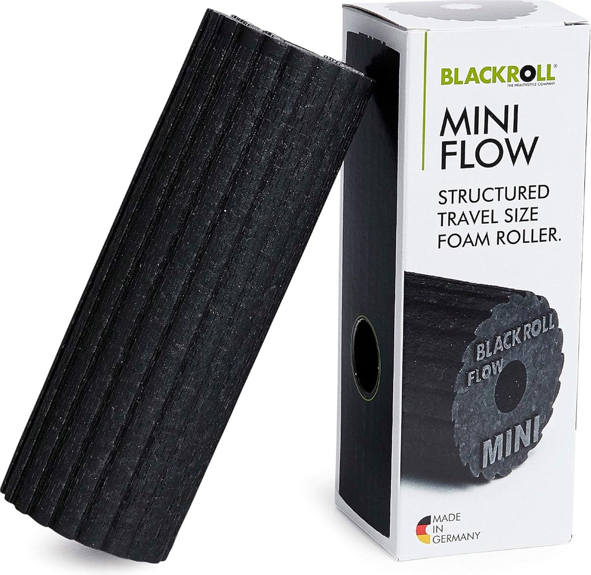 MINI FLOW foamroller voor zelfmassage van armen benen en voeten - draagbare massage roller voor onderweg 15 x 6 cm