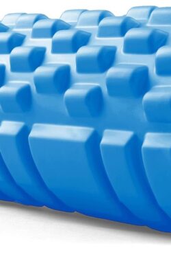MJ Sports Premium Foam Roller – Foamroller – Massageroller – Yoga – Pilates – Triggerpoints – Fitness – 33 cm – Hard – Blauw