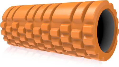 MJ Sports Premium Foam Roller - Foamroller - Massageroller - Yoga - Pilates - Triggerpoints - Fitness - 33 cm - Hard - Oranje