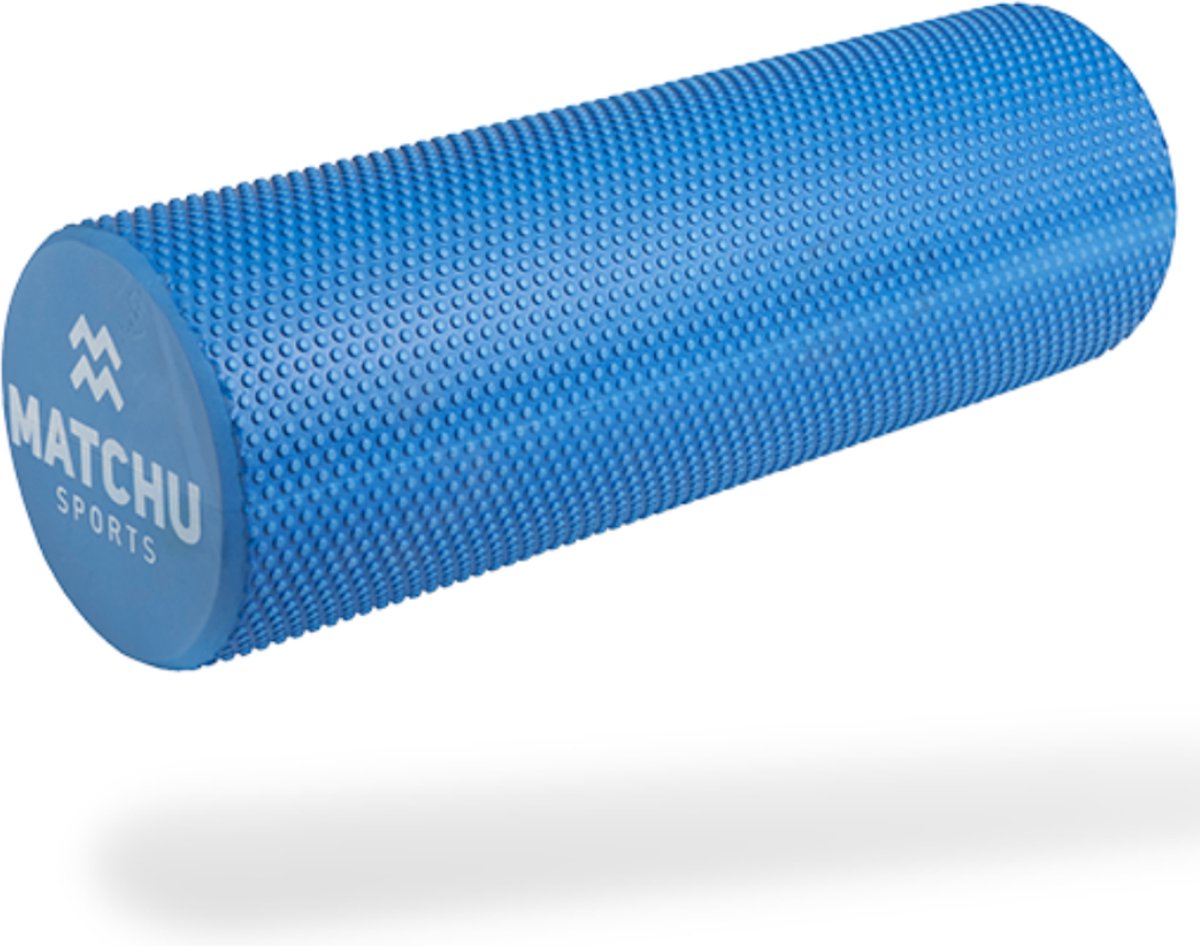 Matchu Sports - Foam roller - Foamroller - Massage - Massage roller - 45 cm - Zacht - Blauw