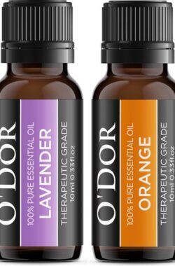 O’dor® Top 6 Etherische Olie Set- Aromatherapie Oliën Premium Geurolie – 100% Puur Biologisch – voor Aroma Diffuser Yoga Massage – Cadeau olieset set 10 ml / fles