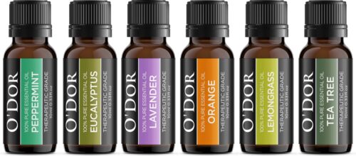O'dor® Top 6 Etherische Olie Set- Aromatherapie Oliën Premium Geurolie - 100% Puur Biologisch - voor Aroma Diffuser Yoga Massage - Cadeau olieset set 10 ml / fles