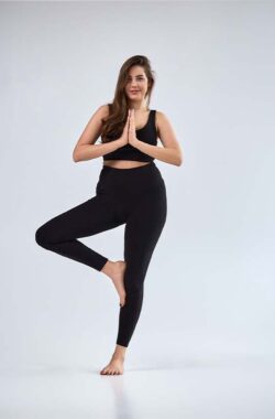 Samarali Yoga Legging Zwart – Hoge Taille, OEKO-Tex Gecertificeerd, Comfortabel