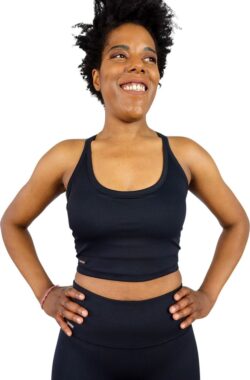 Sportkleding – sportset dames- fitnessset- fitnesskleding- yogawear – yogaset – yogakleding- sportset zwart – Large – L