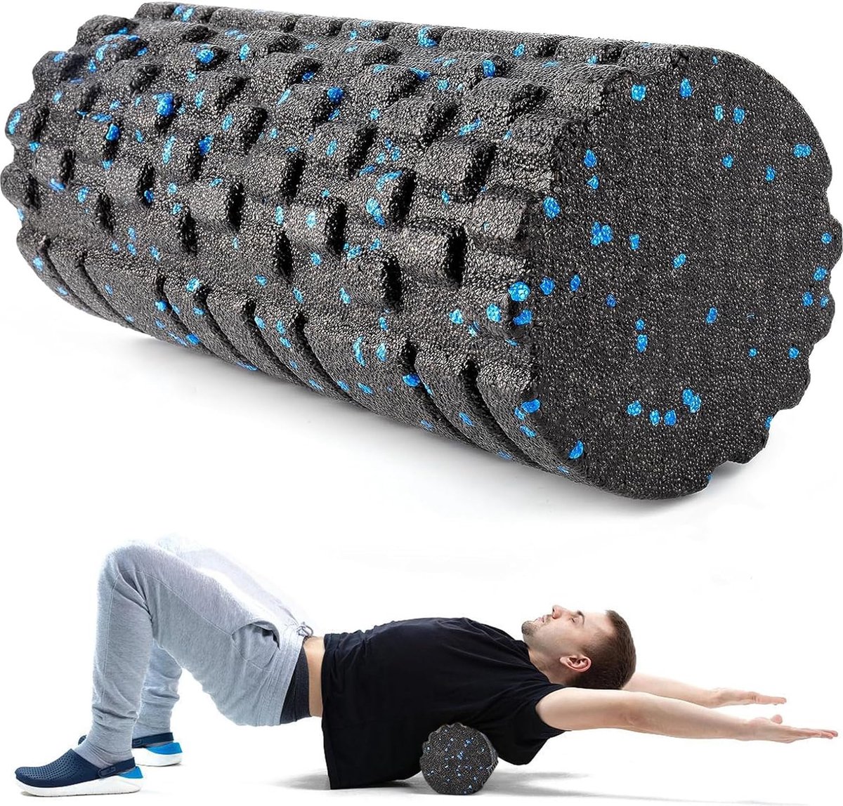 Therapeutische Schuimroller (33cmx14cm) voor Pilates en Yoga - Foam Roller - Multifunctioneel en Professioneel