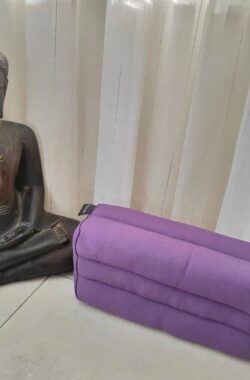 Yoga blok – Traditionele Thaise Kapok Yoga Ondersteuning Blok Kussen – Meditatie Kussen rechthoek – 35x15x10cm – paars