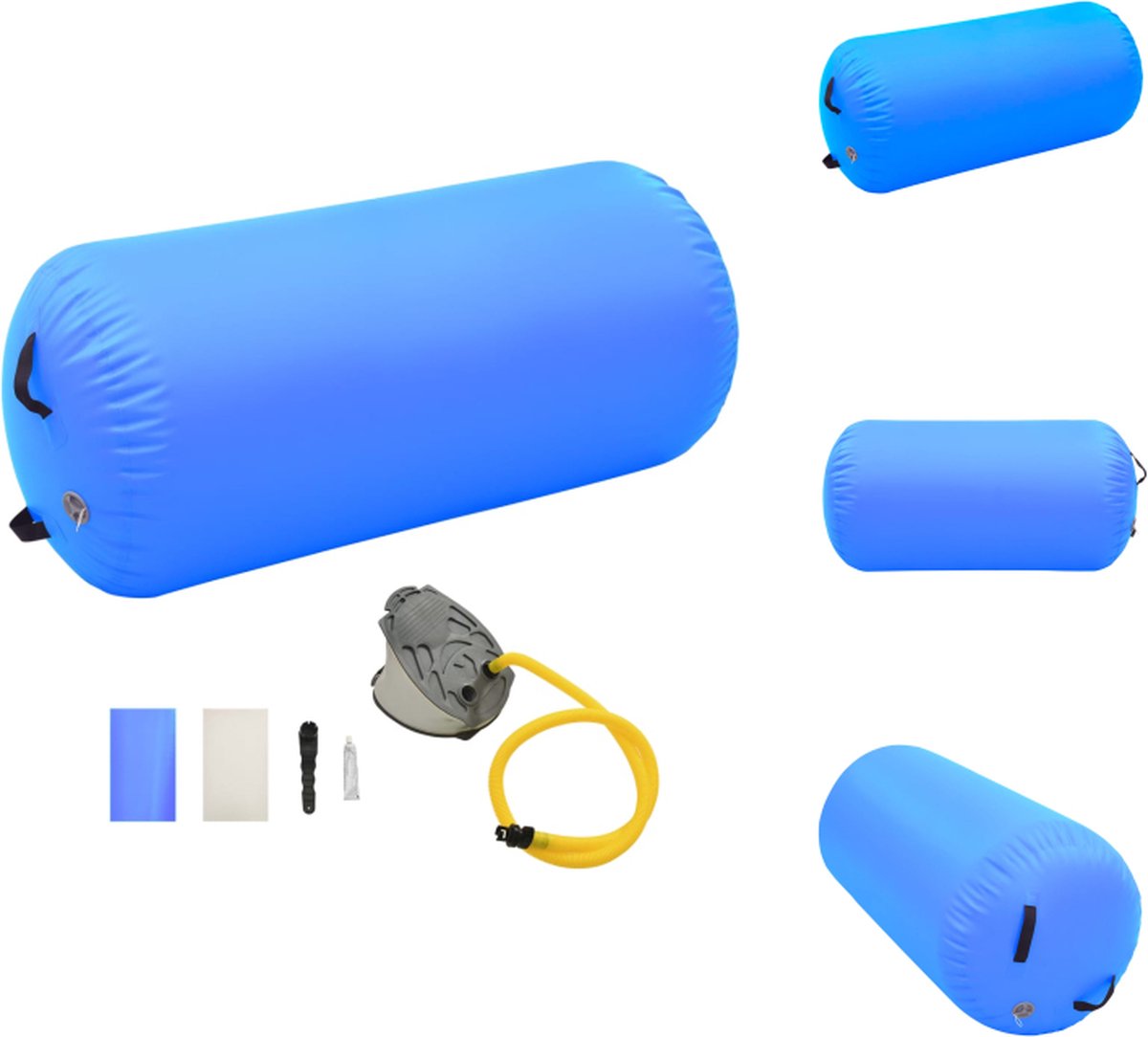 vidaXL Opblaasbare sportrol - PVC - Schokabsorberend - Antislip - Waterdicht - 120x75 cm - Yogaset
