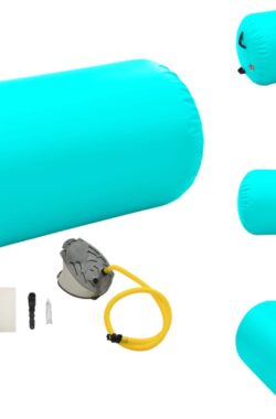 vidaXL Yoga Sportrol – Opblaasbaar – Hoge-dichtheid PVC – 100 x 60 cm – Groen – Yogaset